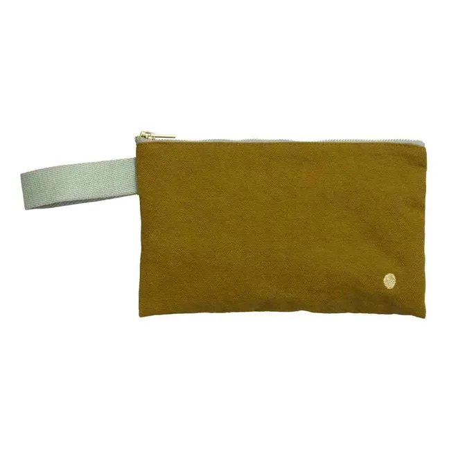 Pochette avec anse en coton bio Iona | Gold