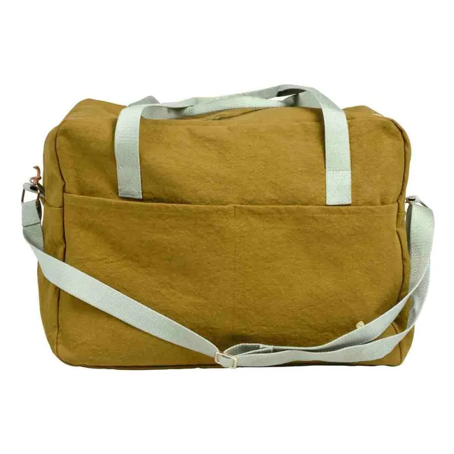 Bolsa de viaje de algodón ecológico Iona | Gold