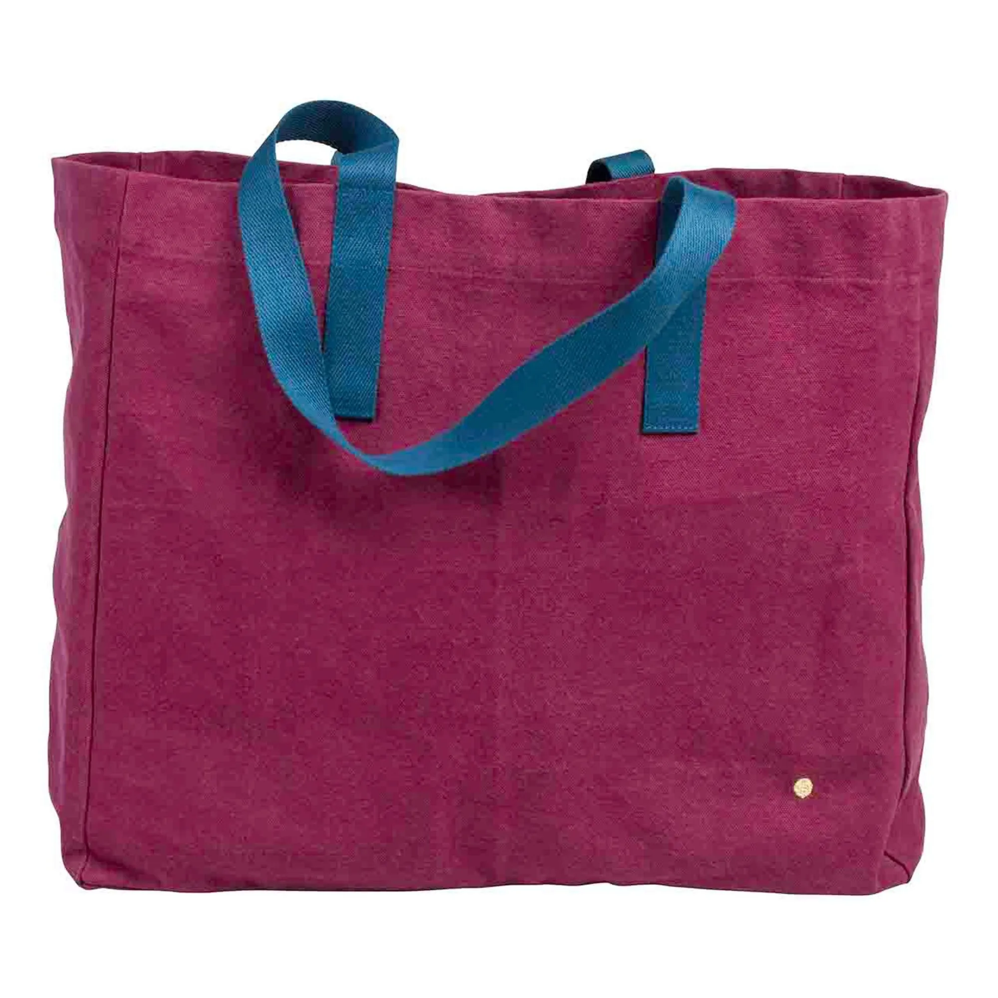 La Cerise Sur Le Gâteau Burgundy Iona Organic Cotton Shopping Bag