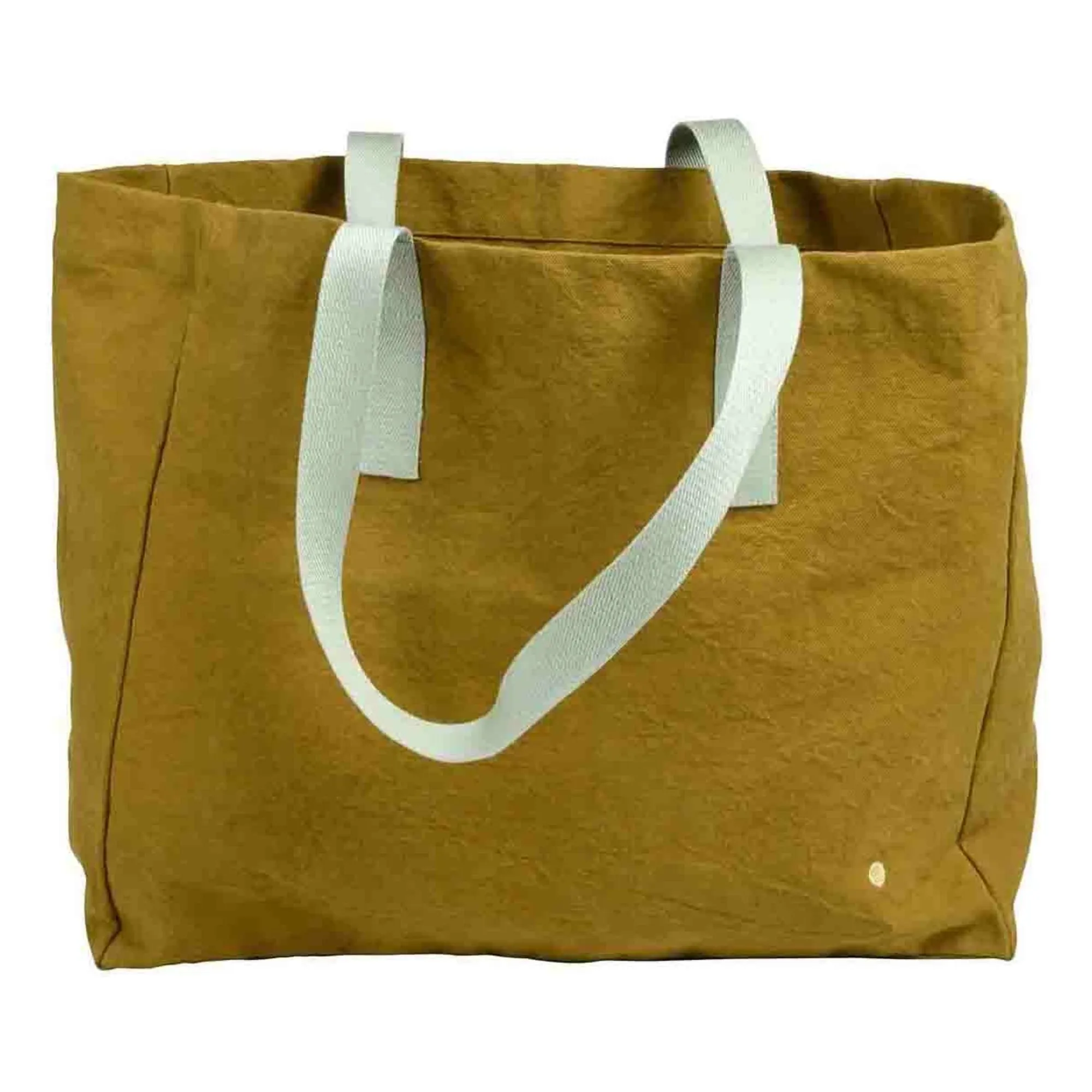 La Cerise Sur Le Gâteau Gold Iona Organic Cotton Shopping Bag