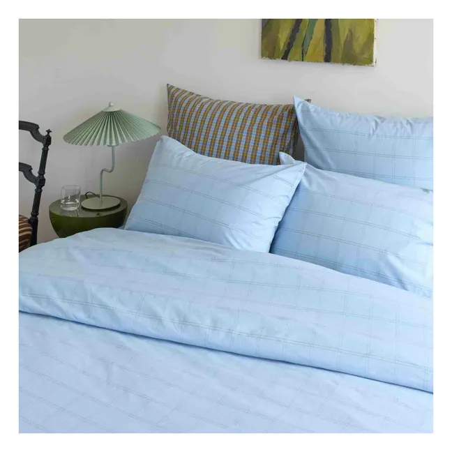 Housse de couette en coton bio Chloë | Bleu ciel