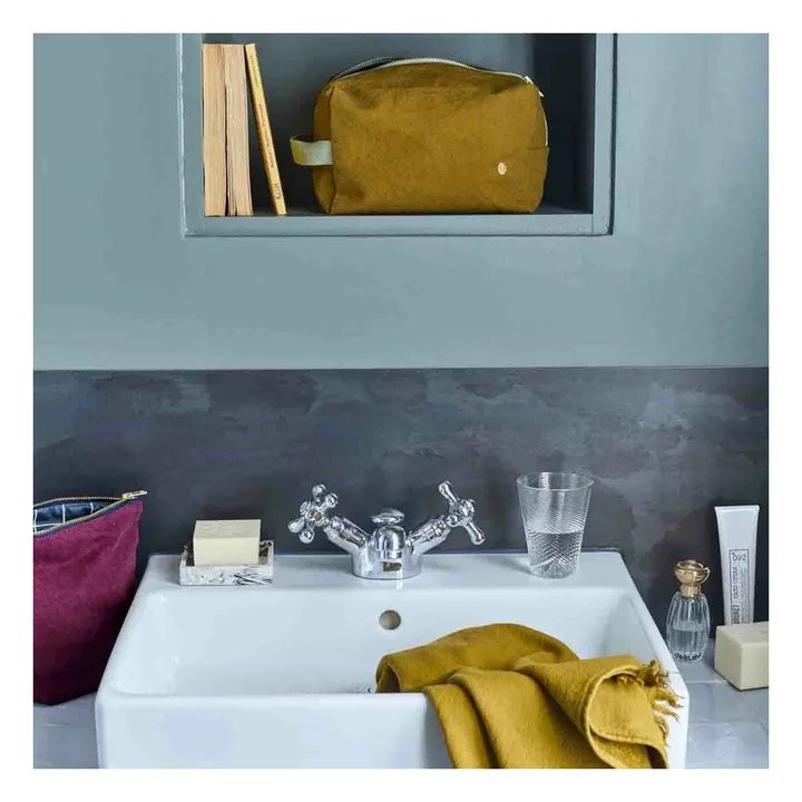 Luna organic cotton towel | Gold- Product image n°1