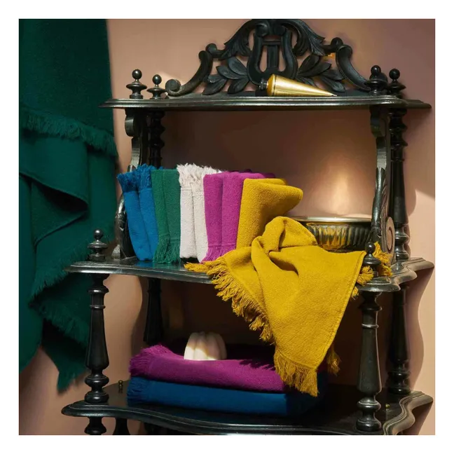 Serviettes d'invité en coton bio Luna - Set de 2 | Gold