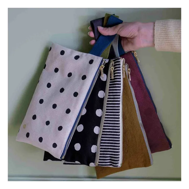 Pochette avec anse en coton bio Iona | Gold