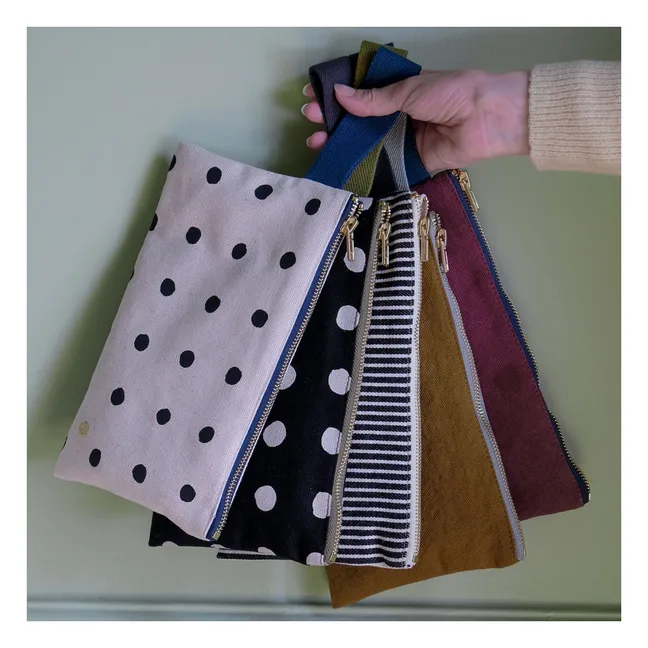 Bolso de mano Mio de algodón orgánico con asa | Crudo