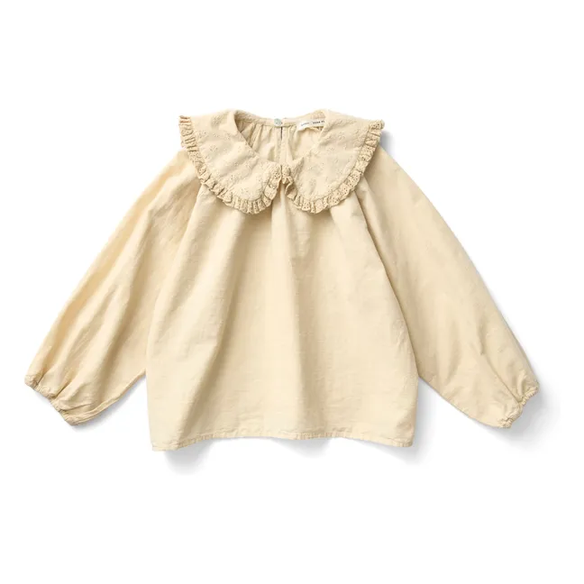 Paloma organic cotton blouse | Beige