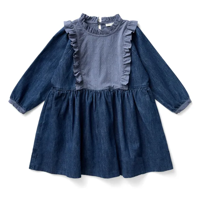 Robe Percy Coton Bio | Bleu