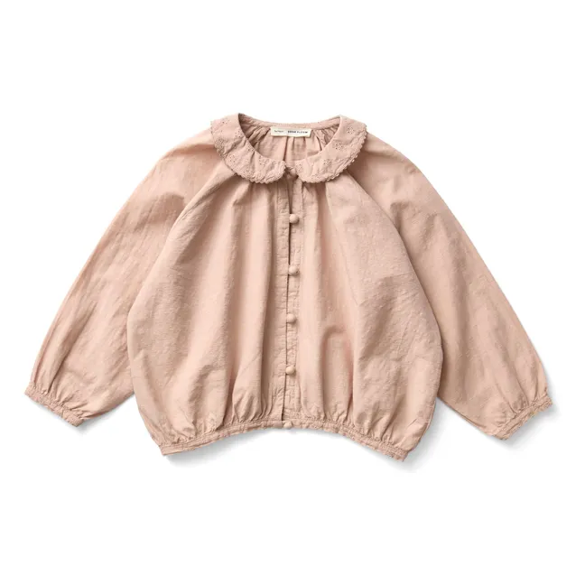 Blouse Lora Coton Bio | Rose pâle