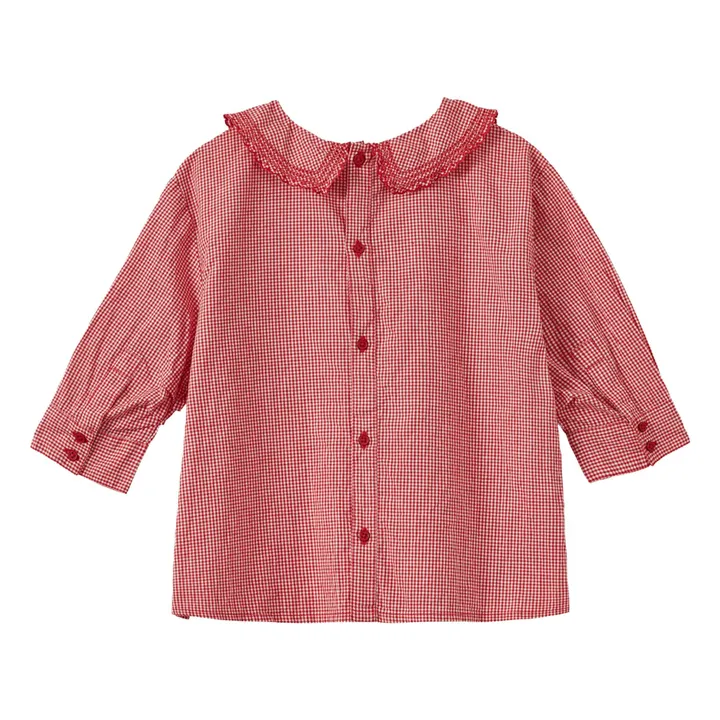Blouse Harper Vichy | Rouge- Image produit n°2