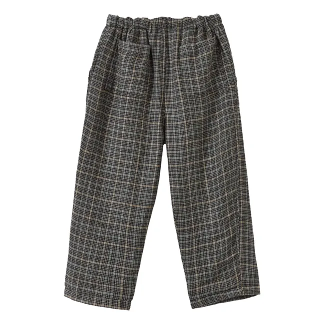 Pantalones Leda Carreaux | Gris