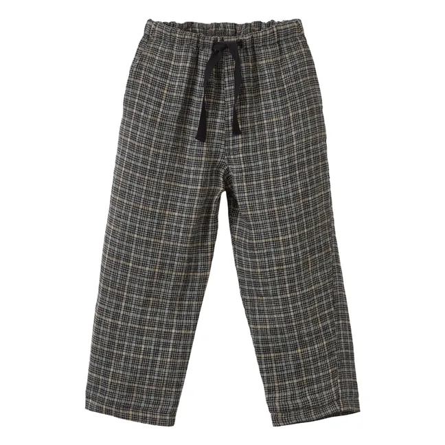Pantalones Leda Carreaux | Gris