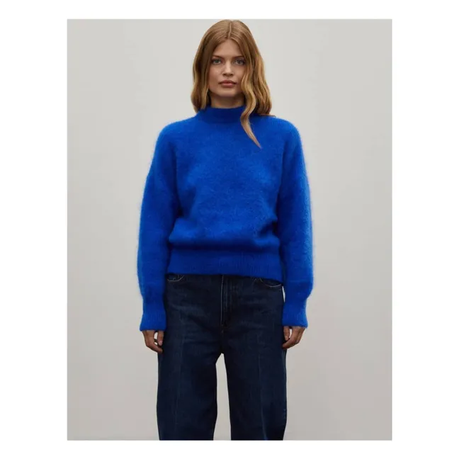 Pull Jane Super Kid Mohair | Bleu électrique