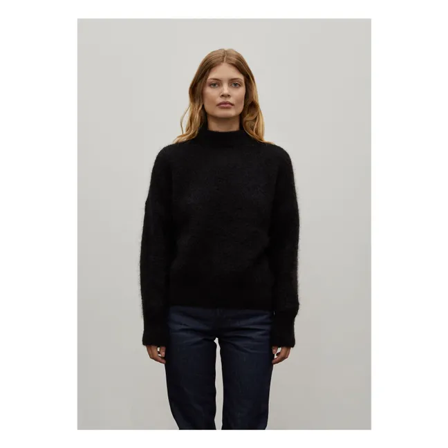 Jane Super Kid Mohair sweater | Black
