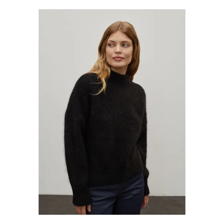 Pull Jane Super Kid Mohair | Noir- Image produit n°1