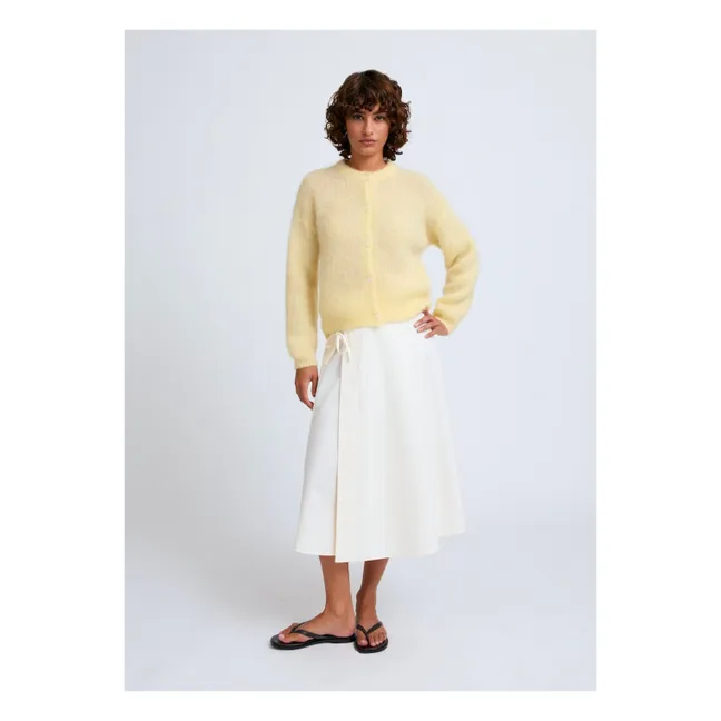 Strickjacke Olivia Super Kid Mohair | Gelb