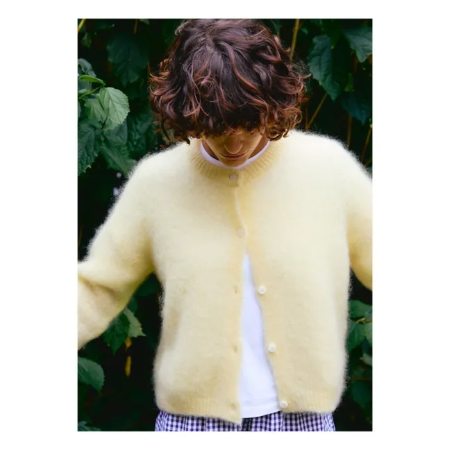 Cardigan Olivia Super Kid Mohair | Jaune