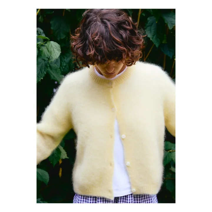 Surprise Paris - Olivia Super Kid Mohair cardigan - Yellow | Smallable