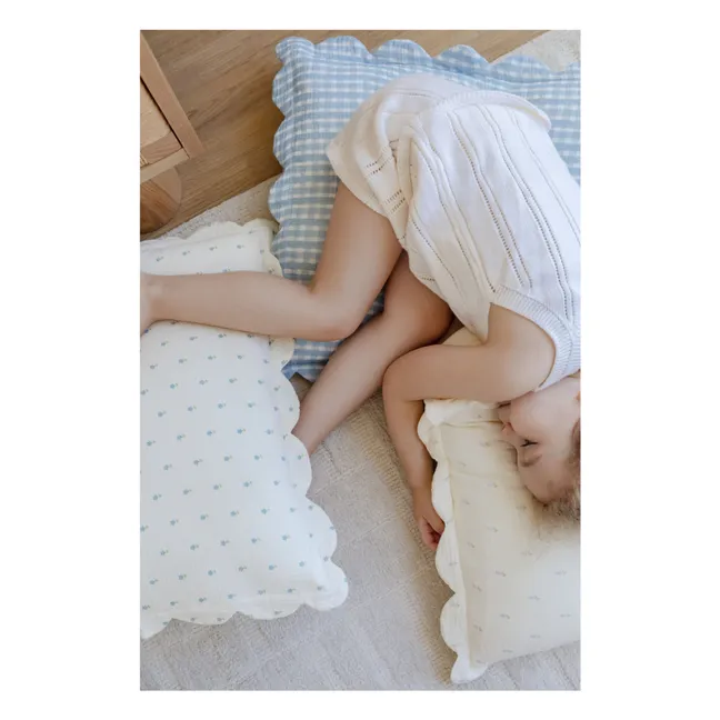 Taies d'oreiller Cottage en coton bio - Set de 2 | Bleu