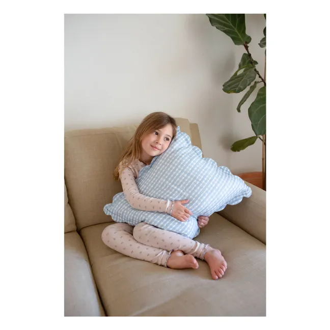 Cottage pillowcases in organic cotton - Set of 2 | Blue