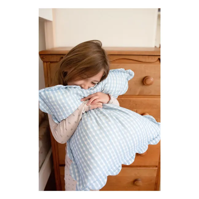 Taies d'oreiller Cottage en coton bio - Set de 2 | Bleu