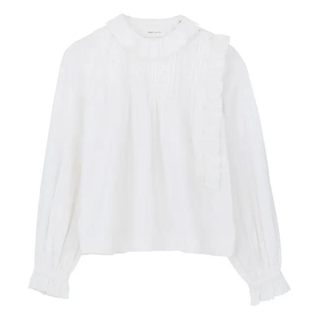 Blouse Iris Coton Bio | Blanc optique