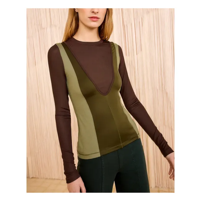 Annete T-shirt | Khaki