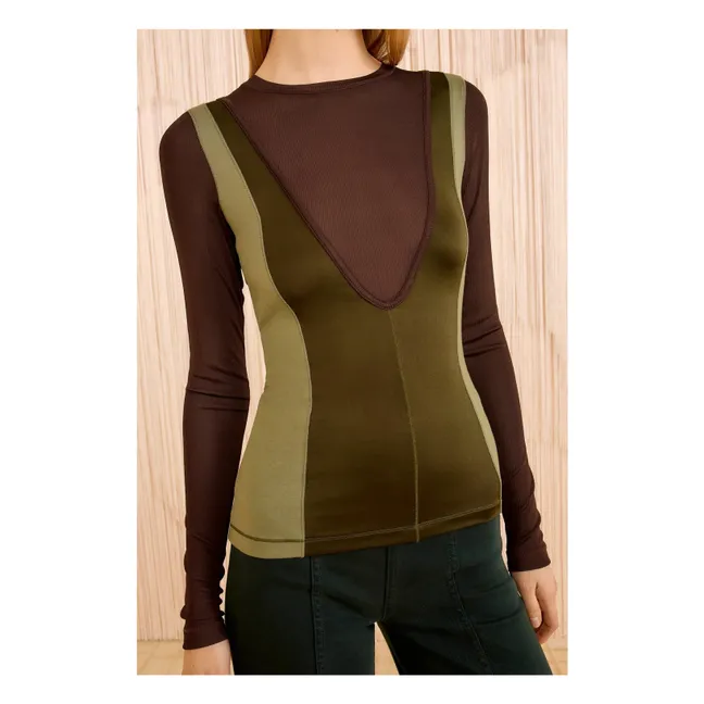 T-shirt Annete | Vert kaki