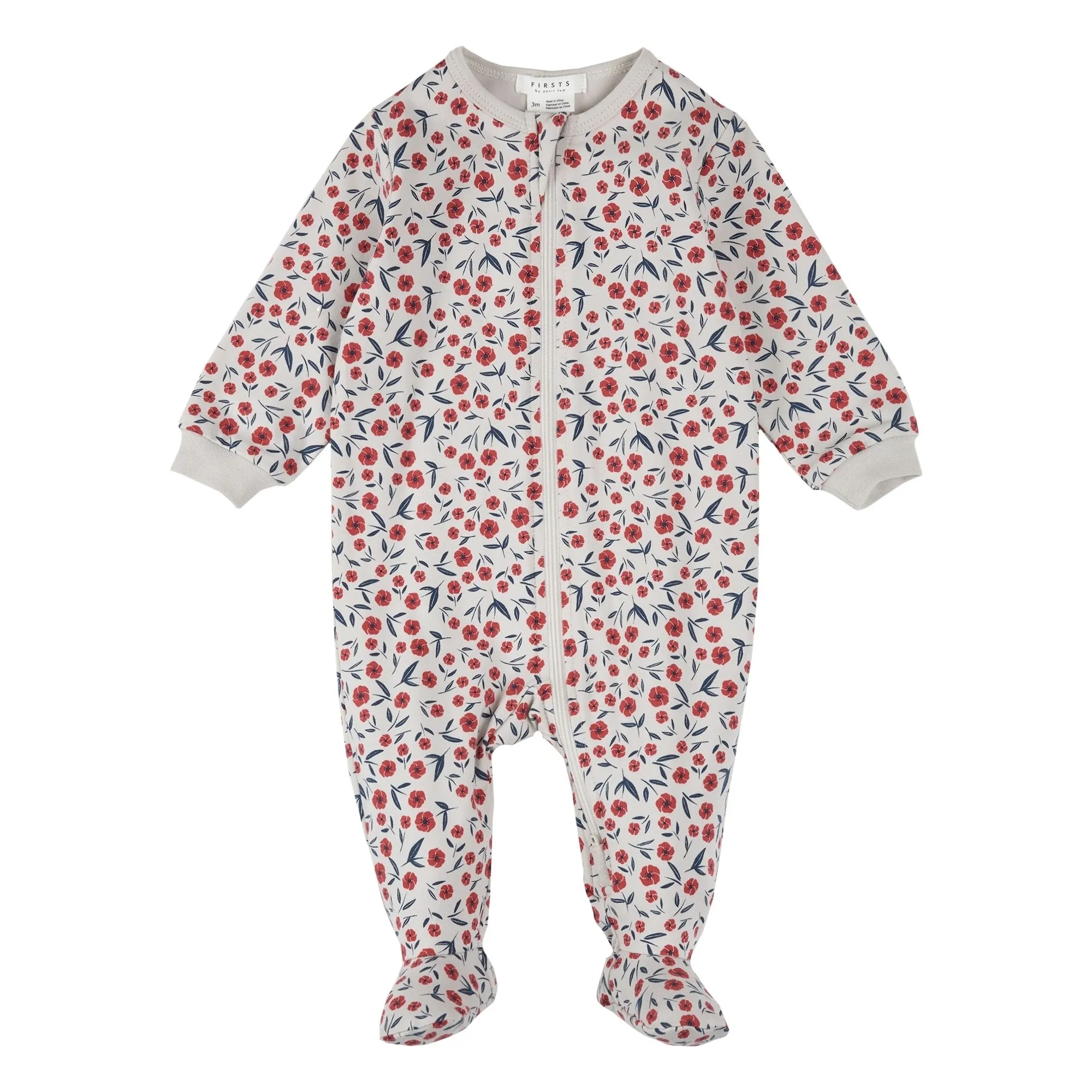 Petit Lem Beige Organic Cotton Poppy Pyjamas