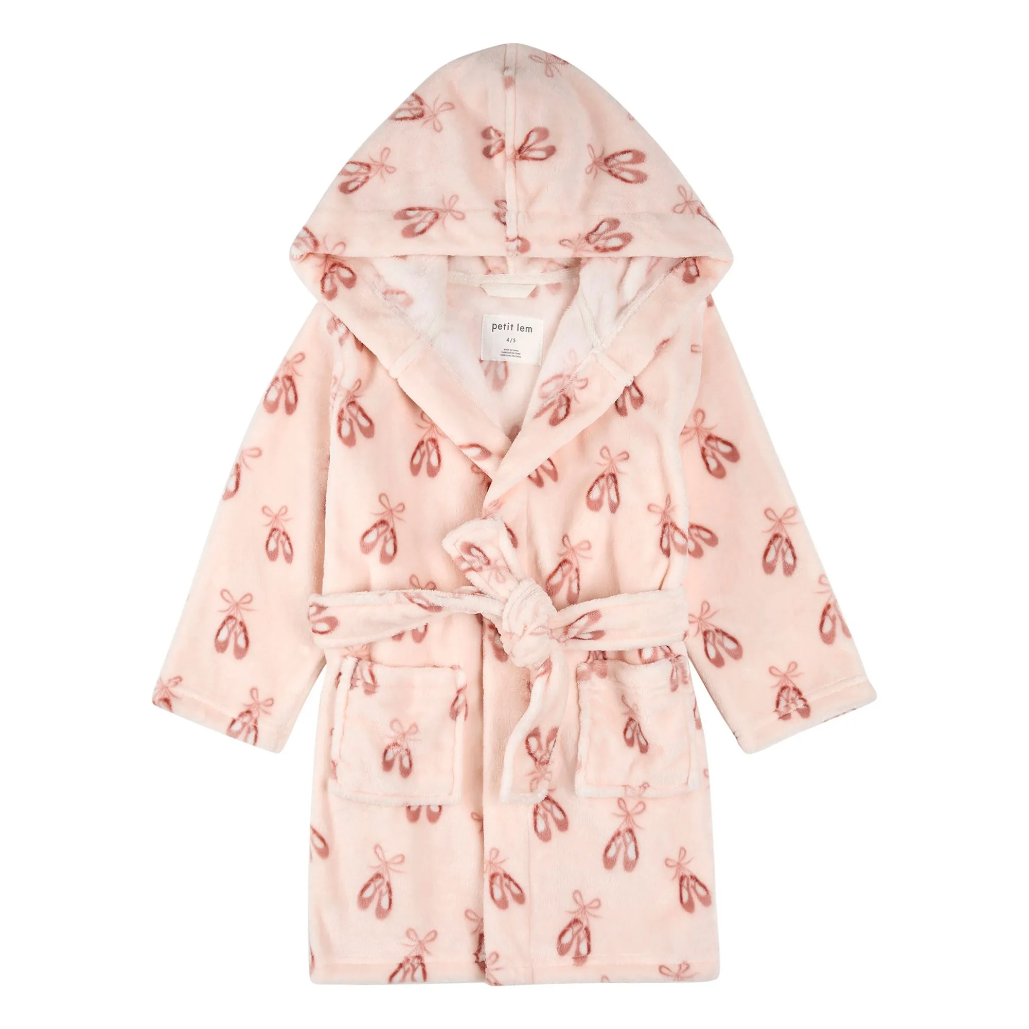 Petit Lem Pale Pink Ballerina Robe Recycled Fiber