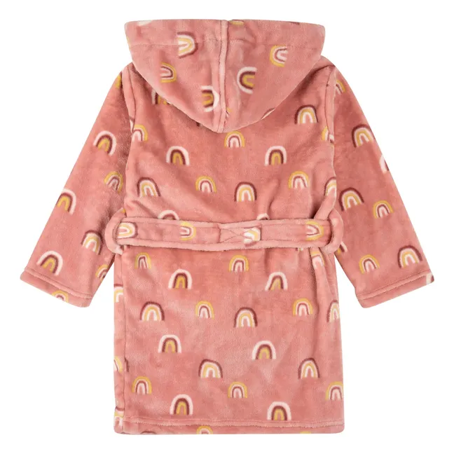 Robe de Chambre Arc en Ciel Fibres Recyclées  | Rose