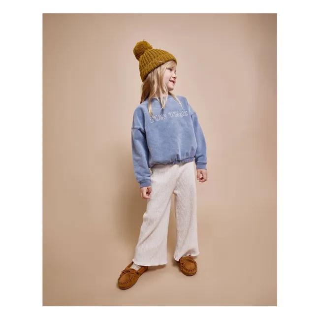 Pantalon Waffle | Ivoire