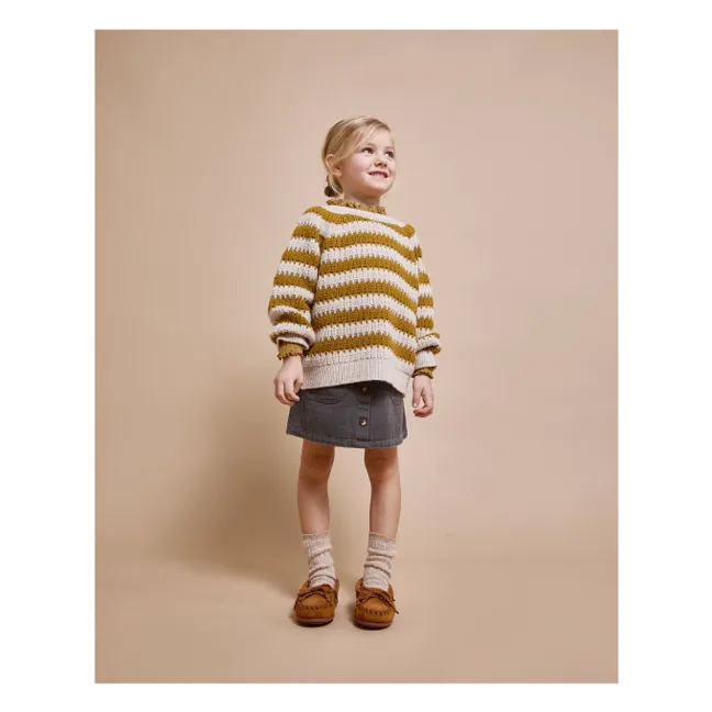 Jupe Denim Coton Bio | Denim gris