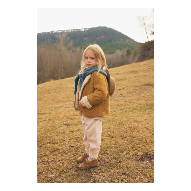 Veste Fourrée Coton Bio | Ocre