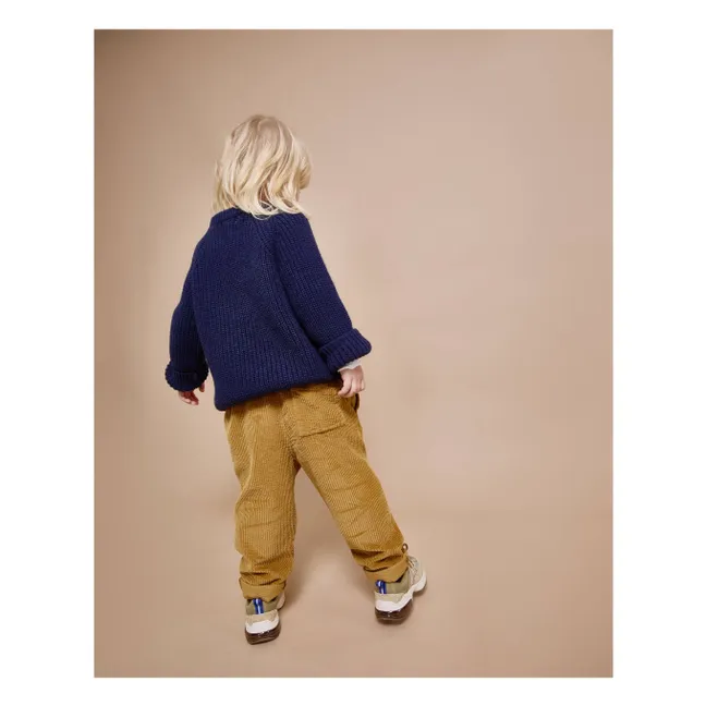 Pantalon Girly Velours Côtelé | Ocre