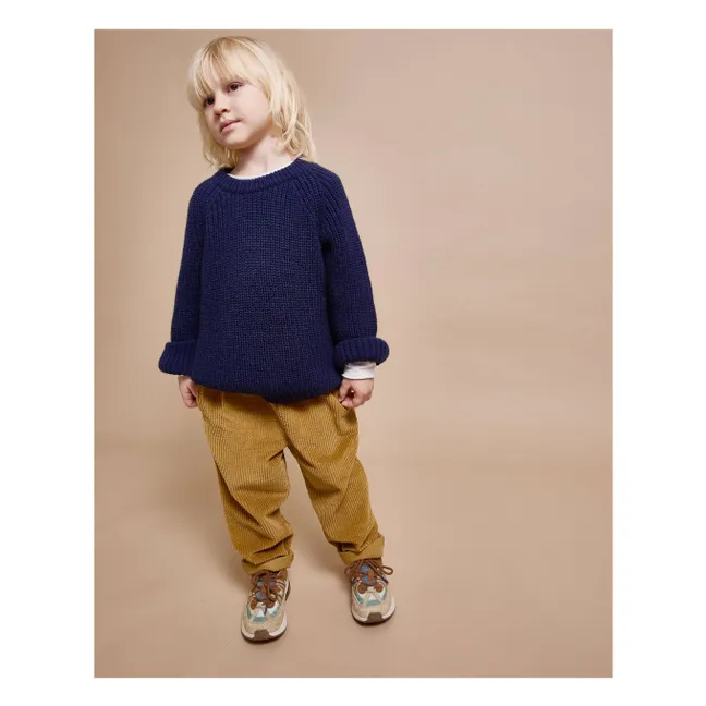 Pantalon Girly Velours Côtelé | Ocre