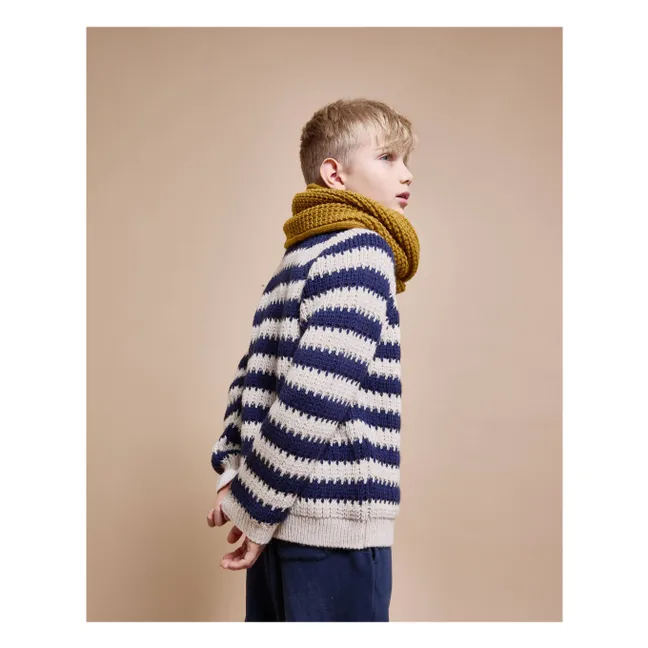 Fular de lana de alpaca | Ocre