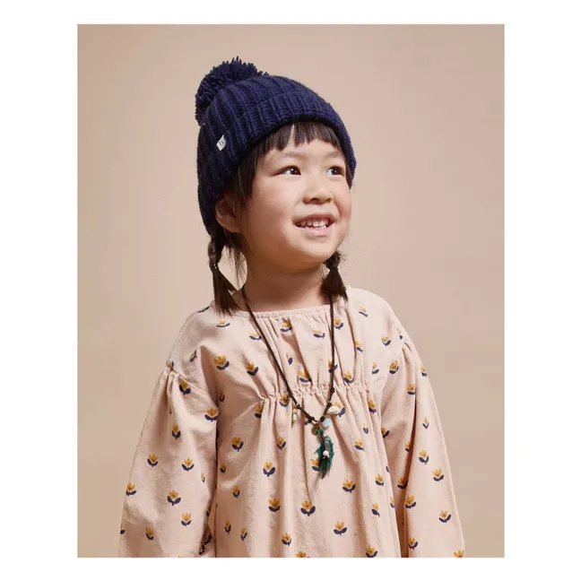 Bonnet Laine Alpaga | Bleu marine