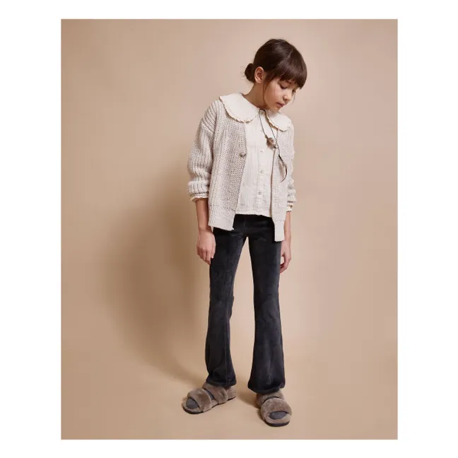 Blouse Lurex Gaze de Coton Bio | Ivoire