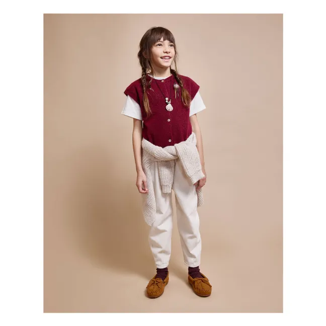 Gilet Lurex Fibres Recyclées | Bordeaux