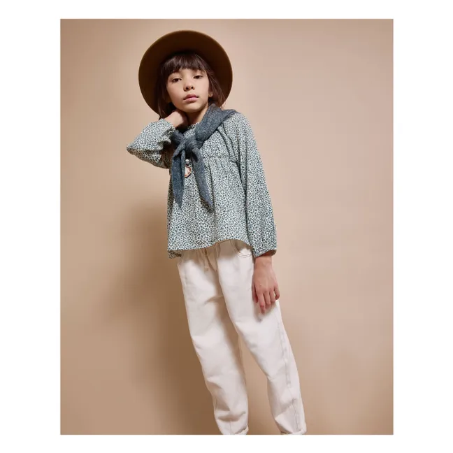 Blouse Volants | Vert Cèdre