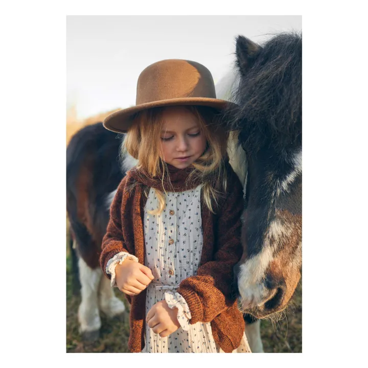 Foulard Fibres Recyclées | Marron- Image produit n°1