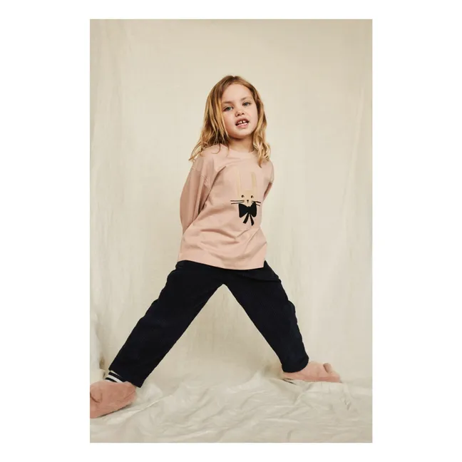 T-shirt Apia Lapin Coton Bio | Rose