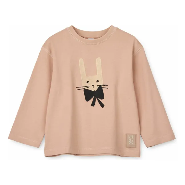 T-shirt Apia Lapin Coton Bio | Rose