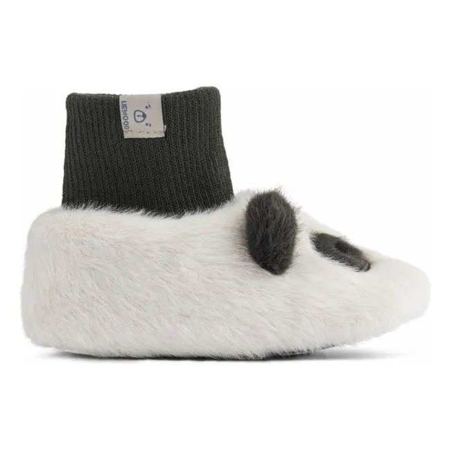 Beth Pandas Slippers | White