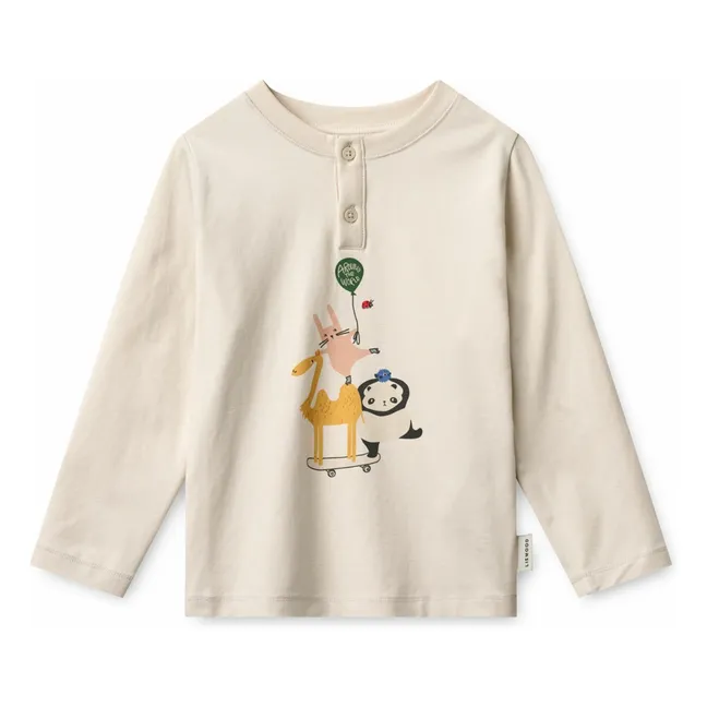 Pyjama Wilhelm Animaux Coton Bio | Grège