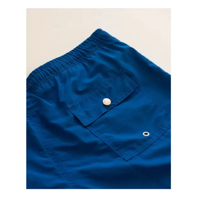 Pantaloncini da bagno in fibra riciclata Solid Ocean | Blu