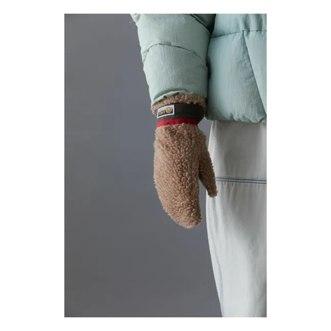 Moufles Teddy Laine | Camel