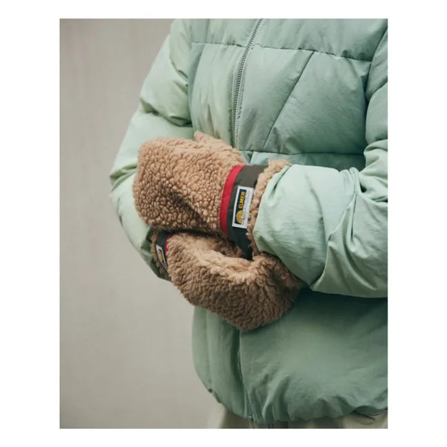 Moufles Teddy Laine | Camel