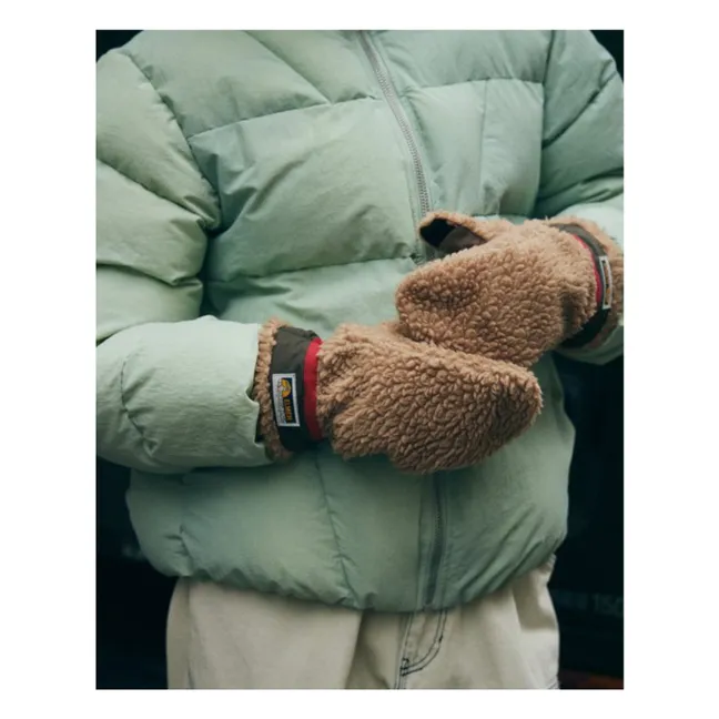 Moufles Teddy Laine | Camel