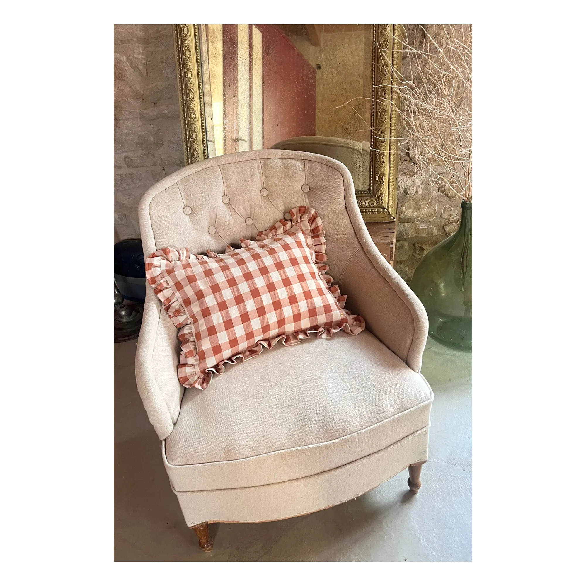 Barnabé Aime Le Café Terracotta Steering Wheel Cushion